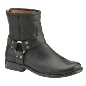 FRYE • Vintage Distressed Phillip Harness Boots